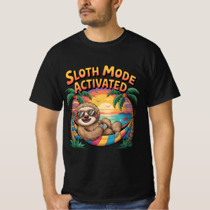 Camiseta Modo Lopado Ativado — Praia de Vibes Preguiçosas E