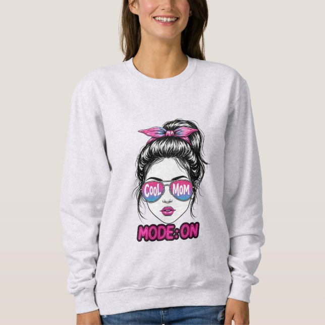 Camiseta Modo Mãe Legal Ativado – Design Divertido e Modern (Frente)