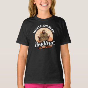 Camiseta Modo Meditação: Resiliência Ativada do Pé-Grande