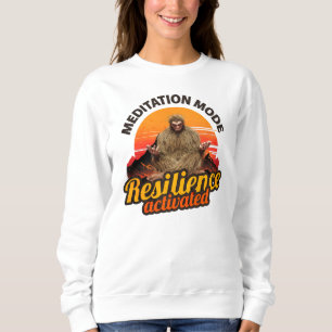 Camiseta Modo Meditação: Resiliência Ativada do Pé-Grande