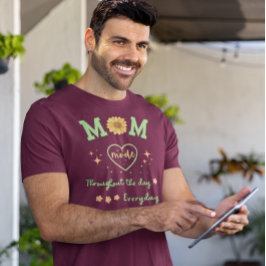Camiseta Modo MOM para fora do Dia de as mães diário