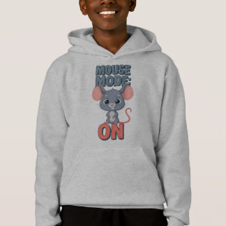 Camiseta Modo Mouse Ligado Design Engraçado de Rato Fofo
