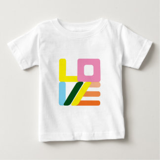 Camiseta MODO multicolor AMOR bebê/T-Shirt
