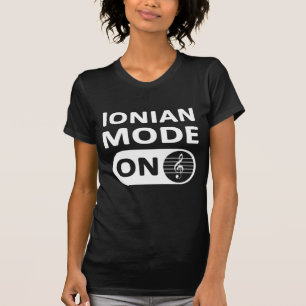 Camiseta Modo musical jônico ativado - feminino