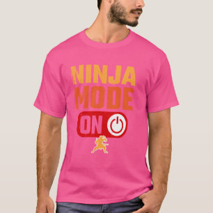 Camiseta Modo Ninja no Guerreiro Engraçado