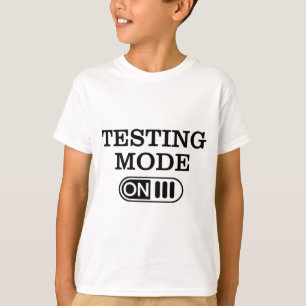 Camiseta Modo No Dia De Teste Professora No Dia De Teste Ho