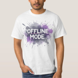 Camiseta Modo Offline - Social Relacionável Engraçado