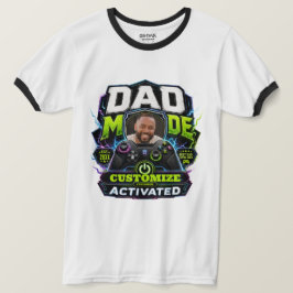 Camiseta Modo Pai Ativado (Personalizável)