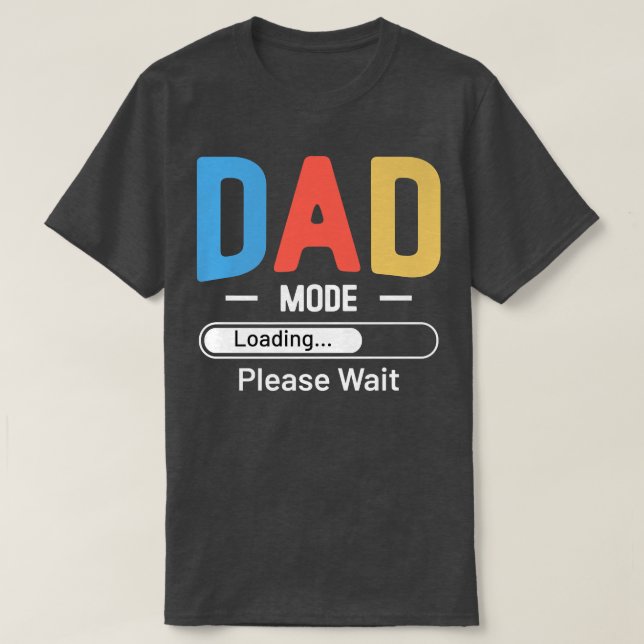 Camiseta Modo pai Dia de os pais Premium  (Frente do Design)