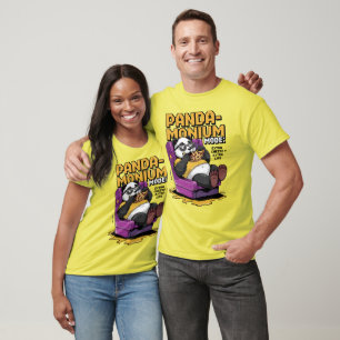 Camiseta Modo Pandamónio - Arte Pixel Pandamónio preguiçosa