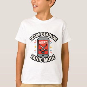 Camiseta Modo Pânico Prazo de Troca Engraçado Fantasia Hóqu
