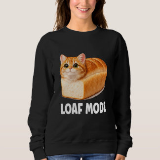 Camiseta Modo Pão Gato Laranja Engraçado Fofo Pão Meme