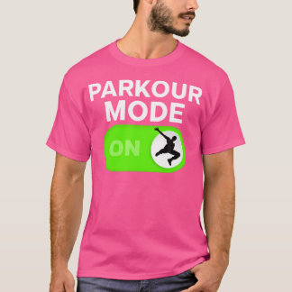 Camiseta Modo Parkour Ativado Silhueta de Freerunning Menin