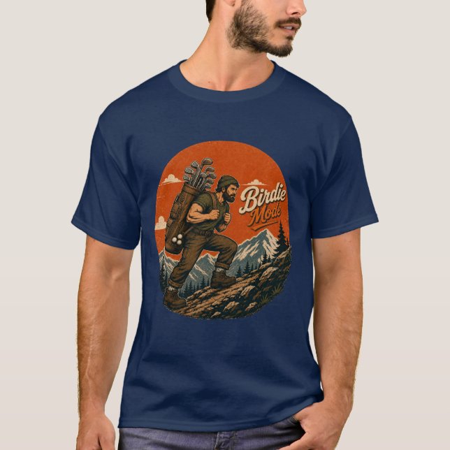 Camiseta Modo Passarinho Aventura de Golfe Vintage (Frente)