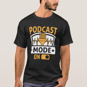 Camiseta Modo Podcast No Podcaster Podcasting Entreviewer