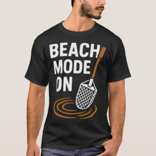 Camiseta Modo Praia Na Aventura de Detecção de Metal