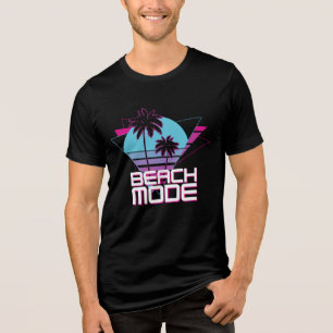 Camiseta Modo Praia Palmeiras Retro Pôr do Sol