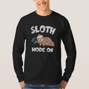 Camiseta Modo Preguiça Ativado para um Animal de Zoológico