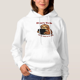 Camiseta Modo Preguiça Não Fale Até Este Café Acabar! Ov