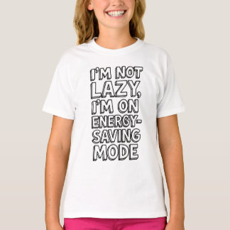 Camiseta Modo Preguiçoso – Presente Divertido