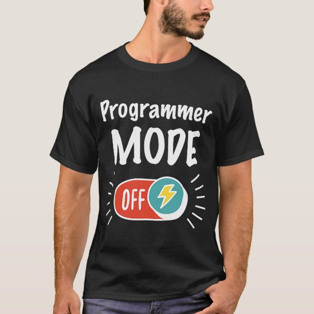 Camiseta Modo Programador Ativado Para Trabalhos De Hardwar (Frente)