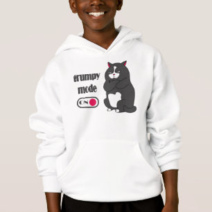 Camiseta Modo rabugento em gato gordo engraçado