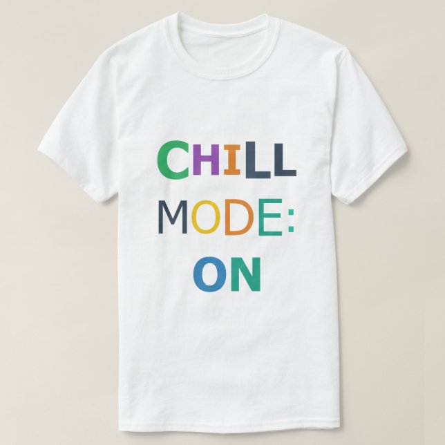 Camiseta Modo Relax Ligado (Frente do Design)