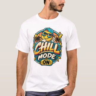 Camiseta Modo Relax Ligado Carinha Sorridente Retro – Vibra