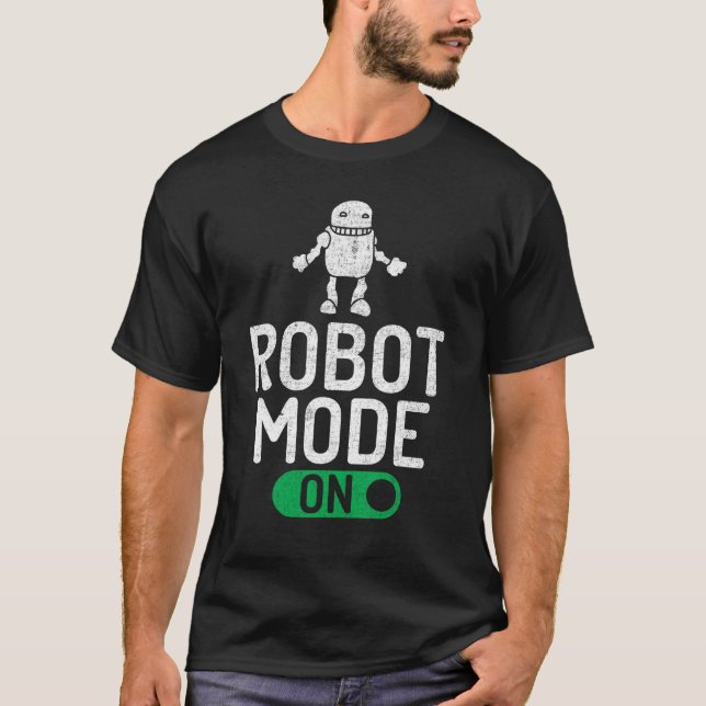 Camiseta Modo robô em robótica (Frente)