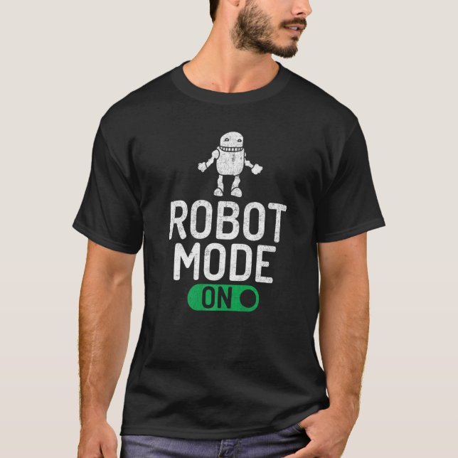 Camiseta Modo robô em robótica (Frente)