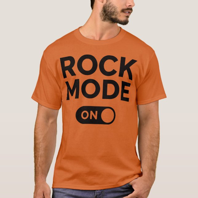 Camiseta Modo Rock Ativado amigo (Frente)