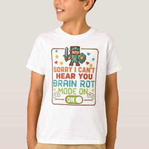 Camiseta Modo Rotação do Cérebro Ativado Gamer