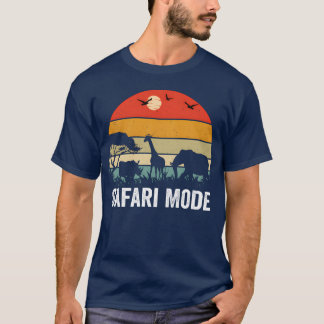 Camiseta Modo Safari Zoológico Safari Animal Vida Selvagem