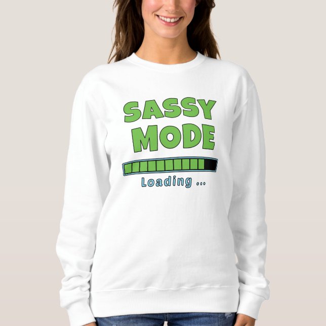 Camiseta Modo Sassy Carregando… (Frente)
