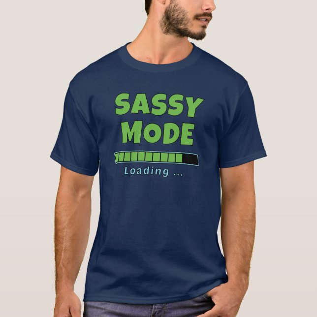 Camiseta Modo Sassy Carregando … (Frente)