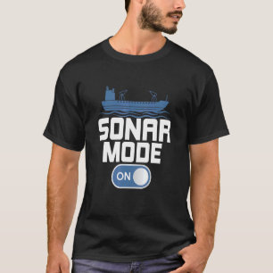 Camiseta Modo Sonar Sobre Biologia Marinha Cientista