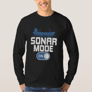 Camiseta Modo Sonar Sobre Biologia Marinha Cientista