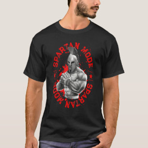 Camiseta Modo Spartan Workout Sparta Fighter Gladiator Boxi