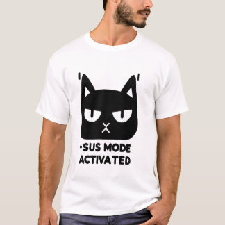 Camiseta Modo Sus Ativado - O Último Gato Suspeito