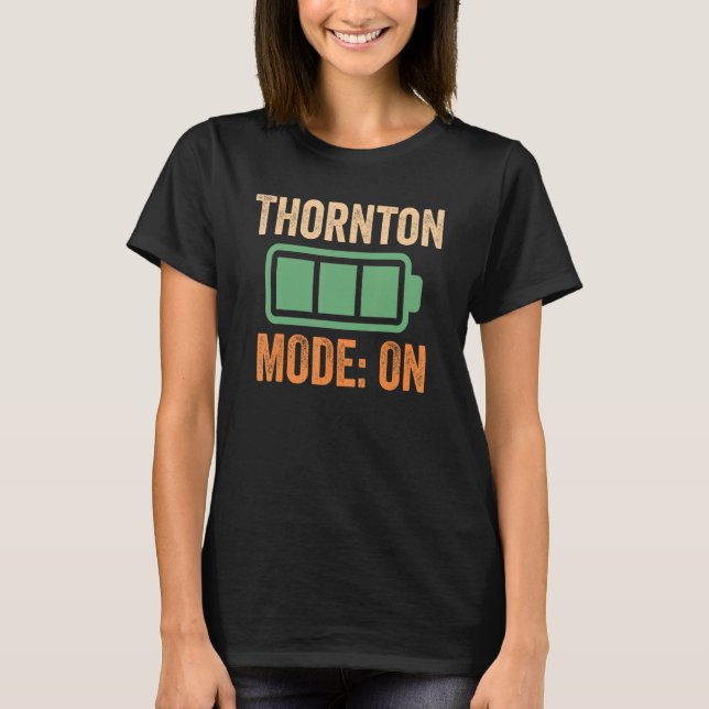 Camiseta Modo Thornton no Design de Bateria (Frente)