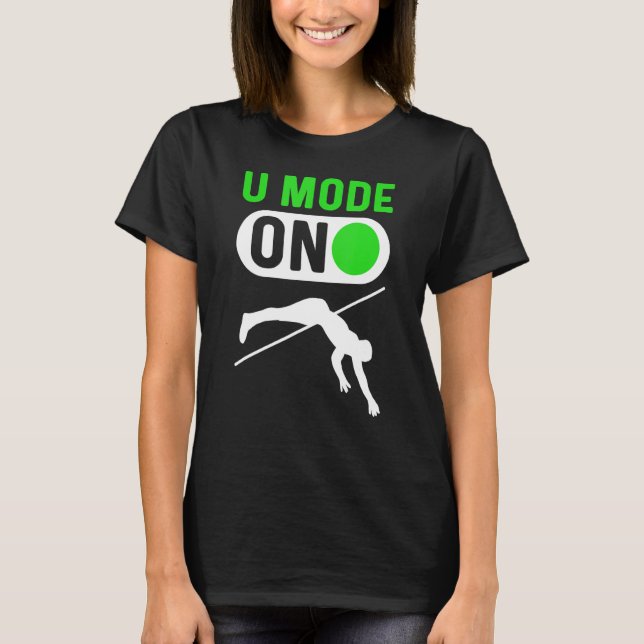 Camiseta Modo U No Pole Jumping Pole Vault (Frente)