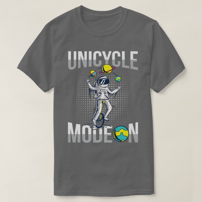 Camiseta Modo Unicycle em Design para um Unicycle Rider (Frente do Design)