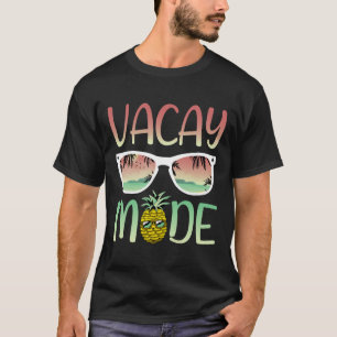 Camiseta Modo Vacante Ananas Engraçadas Com Pulmões No Modo