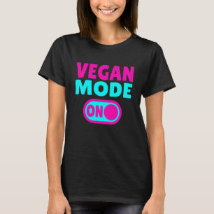 Camiseta Modo Vegano ATIVADO Estilo de Vida à Base de Plant