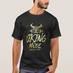 Camiseta Modo Viking Treino Ouro Valhalla Odin Motivação