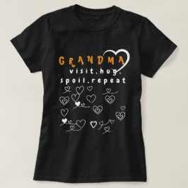 Camiseta Modo Vovó: Visita, Hug, Spoil, Repetir