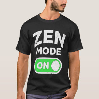 Camiseta Modo Zen Ativado Comédia Meditação Humor Espiritua