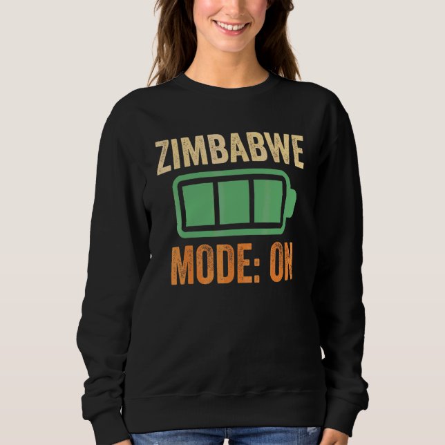 Camiseta Modo Zimbábue em Projeto de Bateria (Frente)