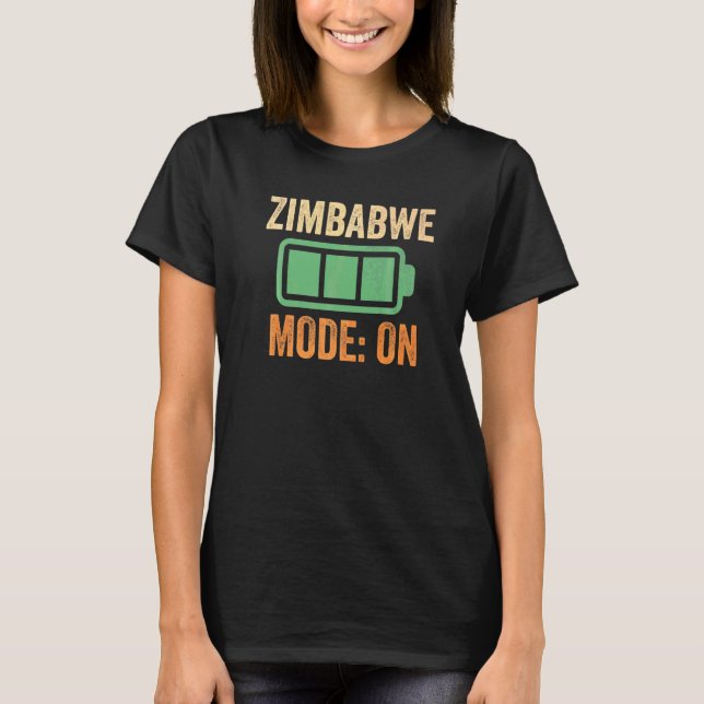 Camiseta Modo Zimbábue Na Bateria (Frente)