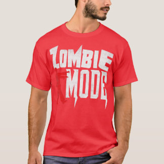 Camiseta Modo Zombie Holloween Engraçado Zombie